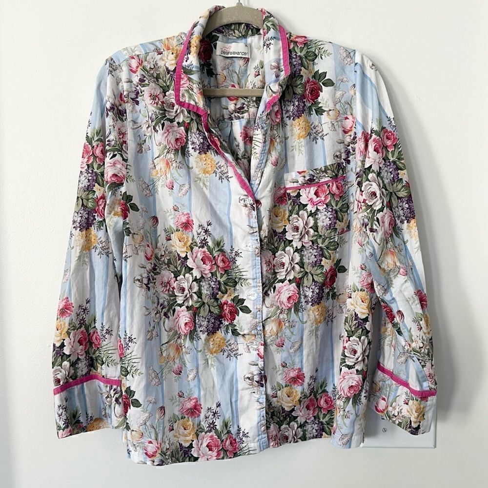 Peter Alexander Floral Pajama Top XL